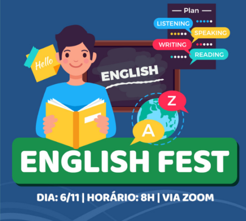English Fest deste ano será on-line e acontecerá dia 6/11