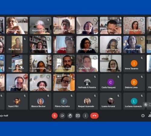 Anglo e famílias estreitam laços em encontros virtuais