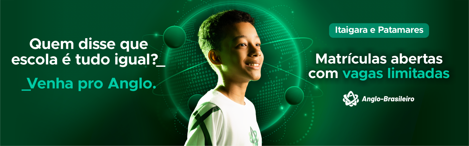 Banner Quem disse que escola é tudo igual