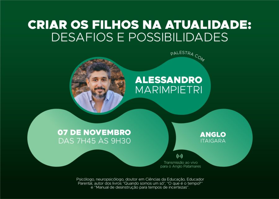Anglo-Brasileiro promove palestra sobre os desafios de criar filhos na atualidade